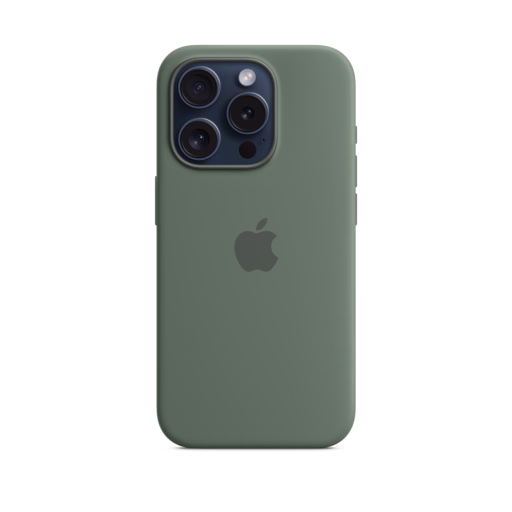 iPhone 15 Pro Silicone Case with MagSafe — Cypress