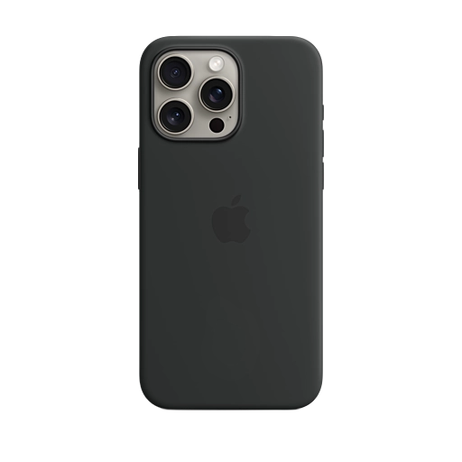 iPhone 15 Pro Max Silicone Case — Black