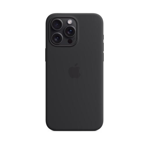 iPhone 15 Pro Max Silicone Case with MagSafe — Black