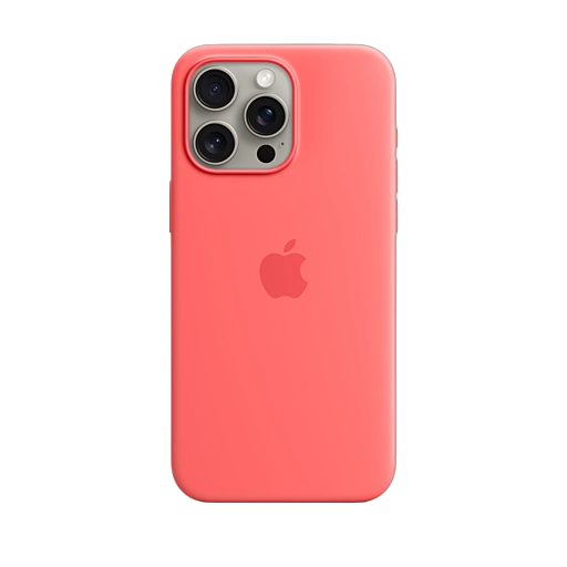 iPhone 15 Pro Max Silicone Case — Guava