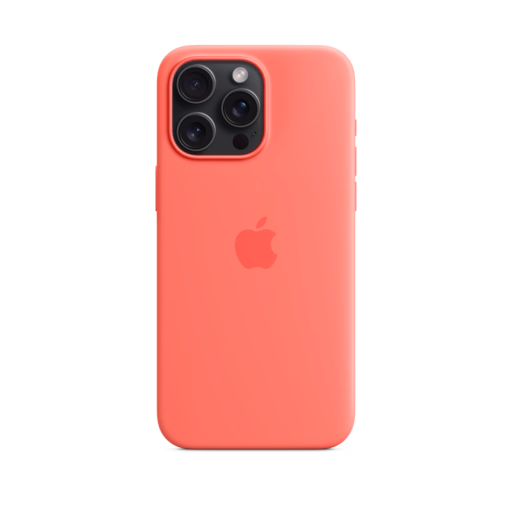 iPhone 15 Pro Max Silicone Case with MagSafe — Guava