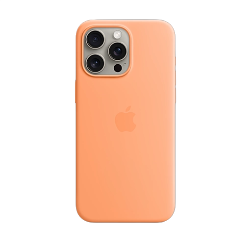 iPhone 15 Pro Max Silicone Case — Orange Sorbet