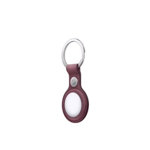AirTag FineWoven Key Ring — Mulberry