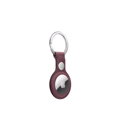 AirTag FineWoven Key Ring — Mulberry