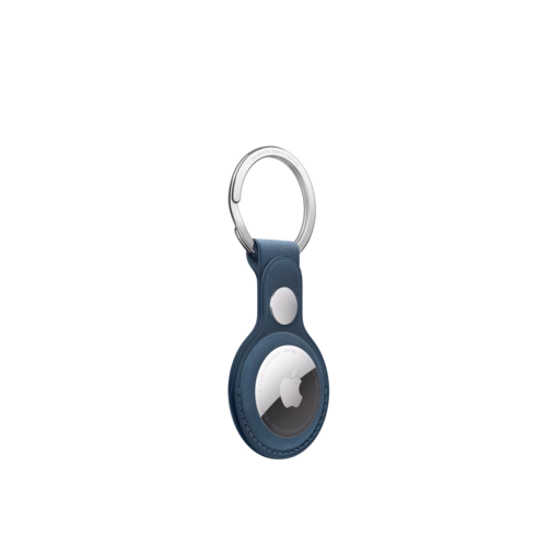 AirTag FineWoven Key Ring — Pacific Blue