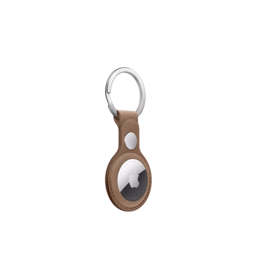 AirTag FineWoven Key Ring — Taupe