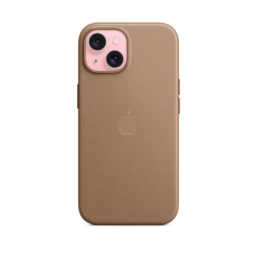 iPhone 15 FineWoven Case with MagSafe — Taupe