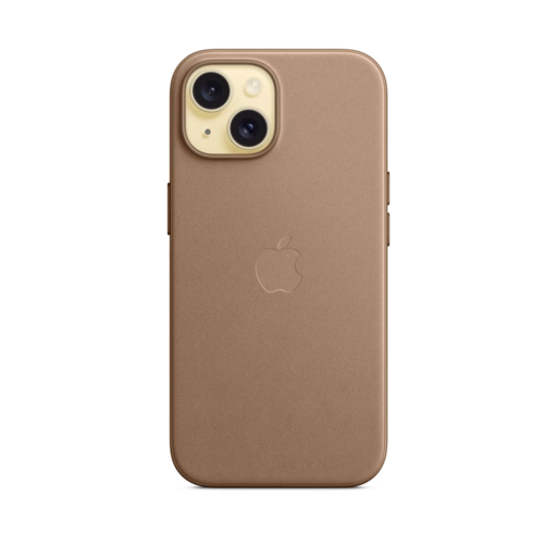 iPhone 15 FineWoven Case with MagSafe — Taupe