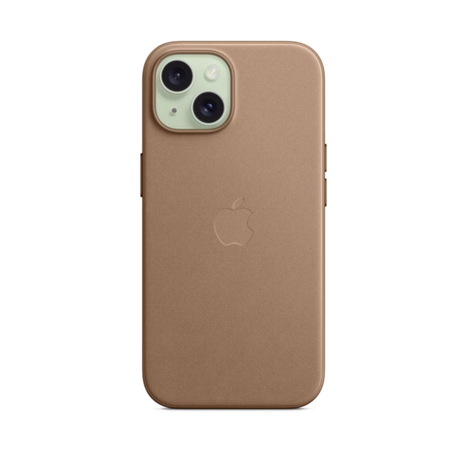 iPhone 15 FineWoven Case with MagSafe — Taupe