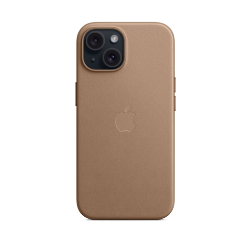 iPhone 15 FineWoven Case with MagSafe — Taupe
