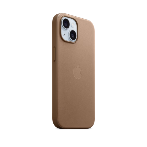 iPhone 15 FineWoven Case with MagSafe — Taupe