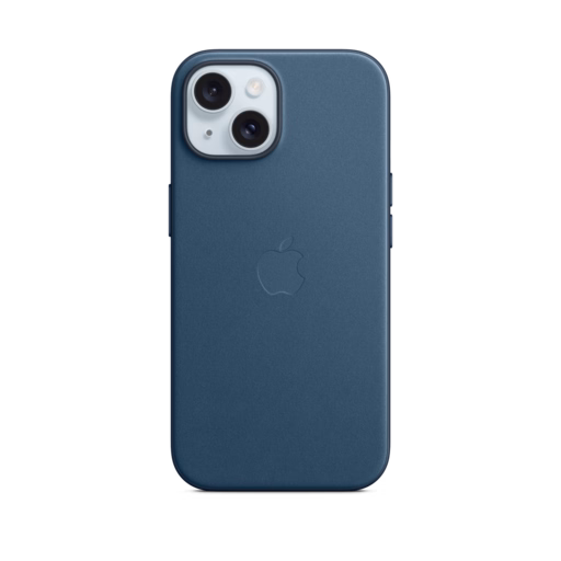 iPhone 15 FineWoven Case — Pacific Blue