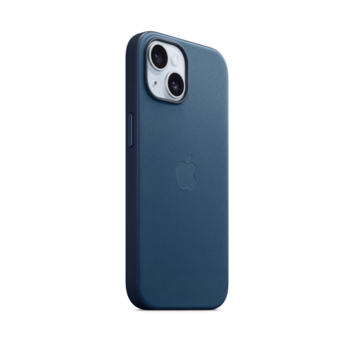 iPhone 15 FineWoven Case with MagSafe — Pacific Blue
