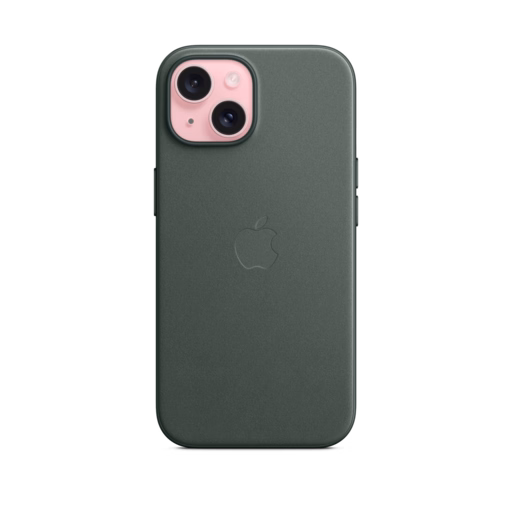 iPhone 15 FineWoven Case with MagSafe — Evergreen