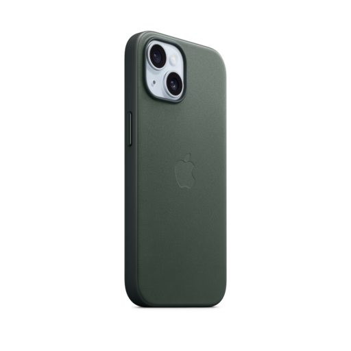 iPhone 15 FineWoven Case with MagSafe — Evergreen