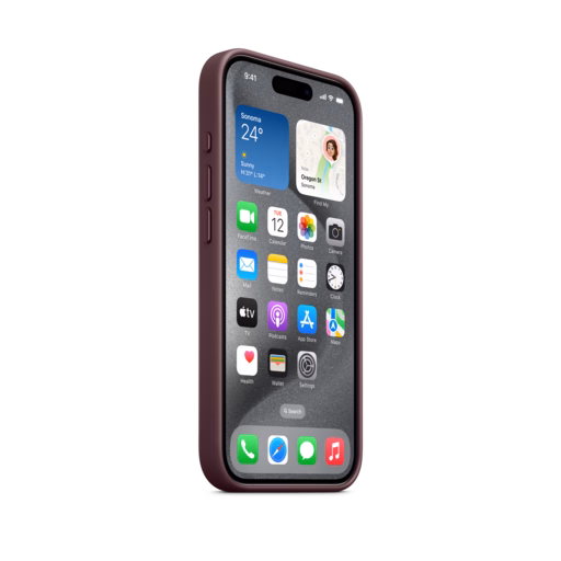 iPhone 15 Pro FineWoven Case with MagSafe — Mulberry