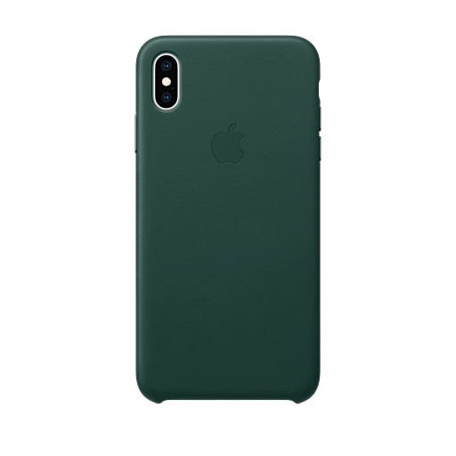 iPhone XS Max Leather Case — Forest Green