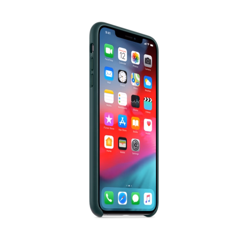 iPhone XS Max Leather Case — Forest Green