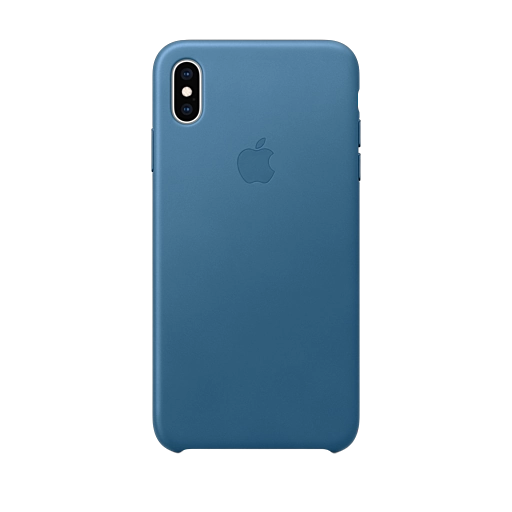 iPhone XS Max Leather Case — Cape Cod Blue