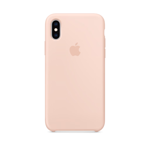 iPhone XS Silicone Case — Pink Sand