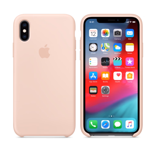 iPhone XS Silicone Case — Pink Sand