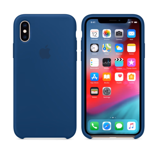 iPhone XS Silicone Case — Blue Horizon