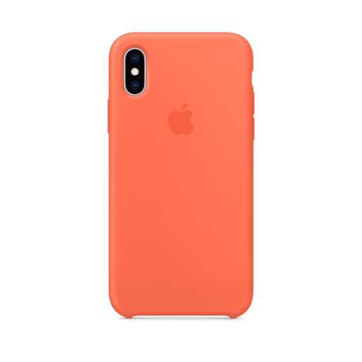 iPhone XS Silicone Case — Nectarine