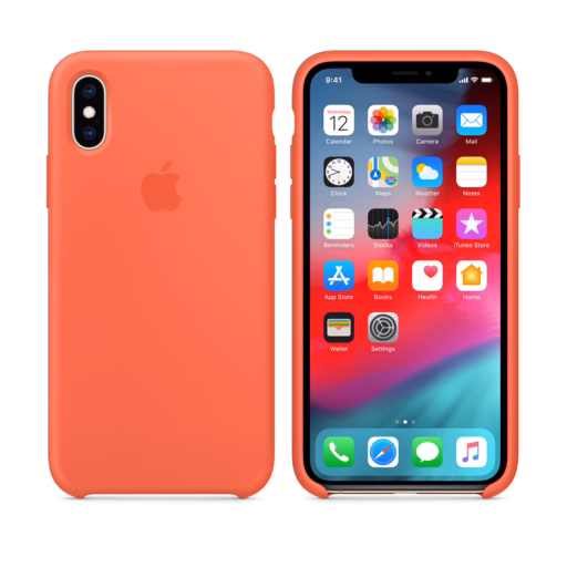 iPhone XS Silicone Case — Nectarine