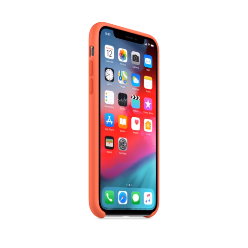 iPhone XS Silicone Case — Nectarine