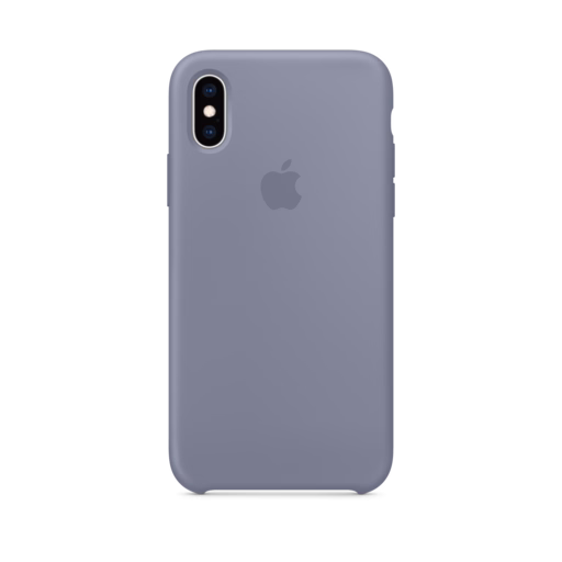 iPhone XS Silicone Case — Lavender Gray