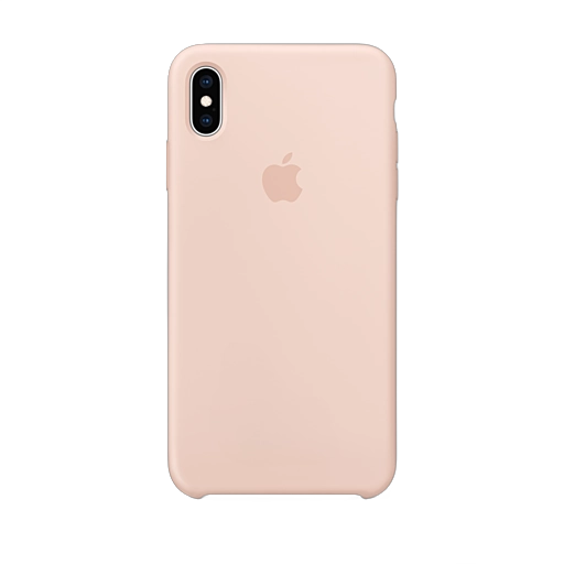 iPhone XS Max Silicone Case — Pink Sand