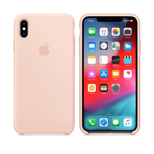 iPhone XS Max Silicone Case — Pink Sand