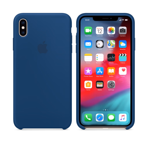 iPhone XS Max Silicone Case — Blue Horizon