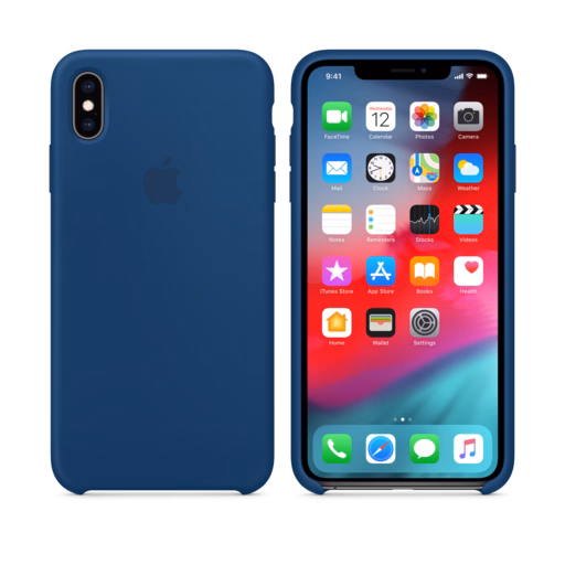 iPhone XS Max Silicone Case — Blue Horizon