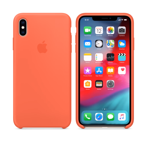 iPhone XS Max Silicone Case — Nectarine
