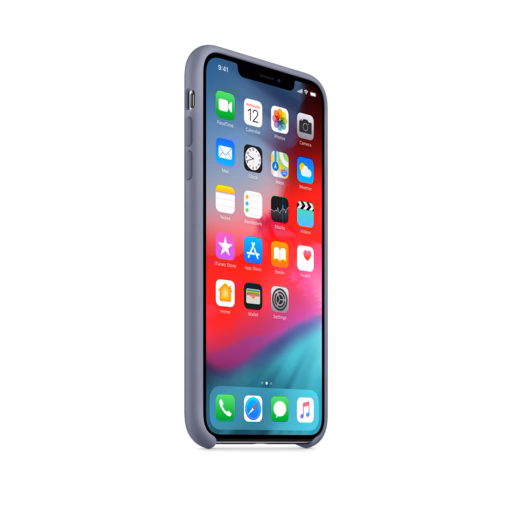 iPhone XS Max Silicone Case — Lavender Grey