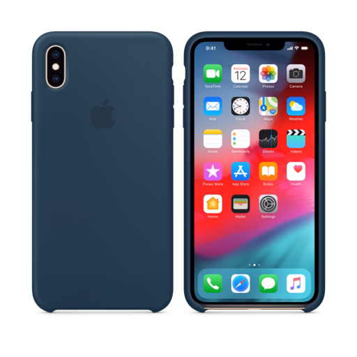 iPhone XS Max Silicone Case — Pacific Green