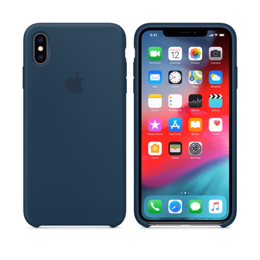 iPhone XS Max Silicone Case — Pacific Green