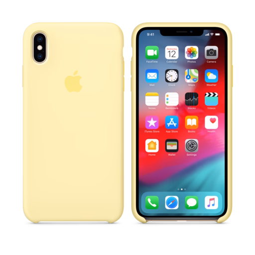 iPhone XS Max Silicone Case — Mellow Yellow