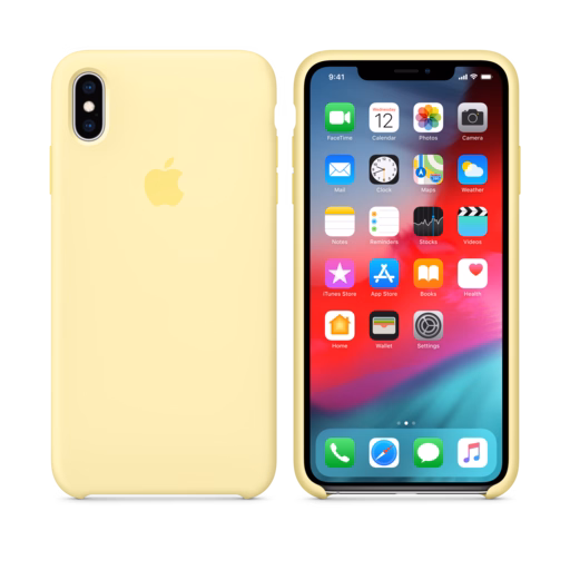iPhone XS Max Silicone Case — Mellow Yellow