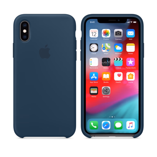 iPhone XS Silicone Case — Pacific Green