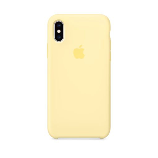 iPhone XS Silicone Case — Mellow Yellow
