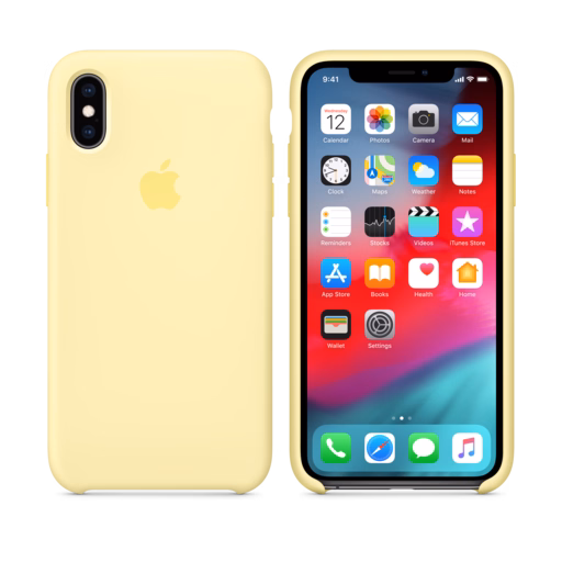iPhone XS Silicone Case — Mellow Yellow