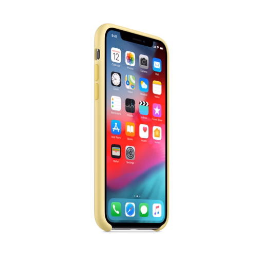 iPhone XS Silicone Case — Mellow Yellow
