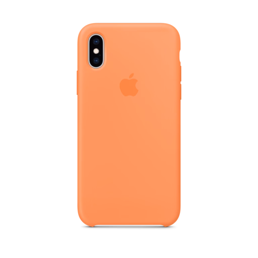 iPhone XS Silicone Case — Papaya