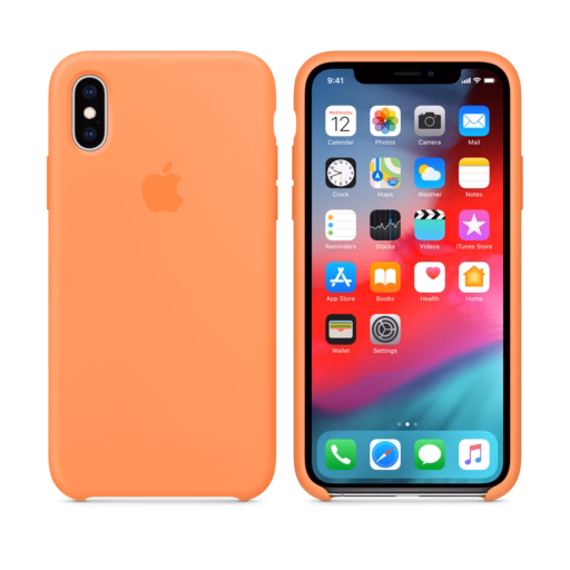iPhone XS Silicone Case — Papaya