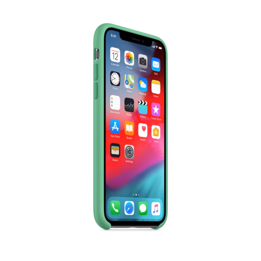 iPhone XS Silicone Case — Spearmint