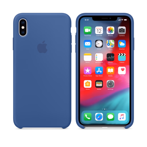 iPhone XS Max Silicone Case — Delft Blue