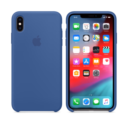 iPhone XS Max Silicone Case — Delft Blue