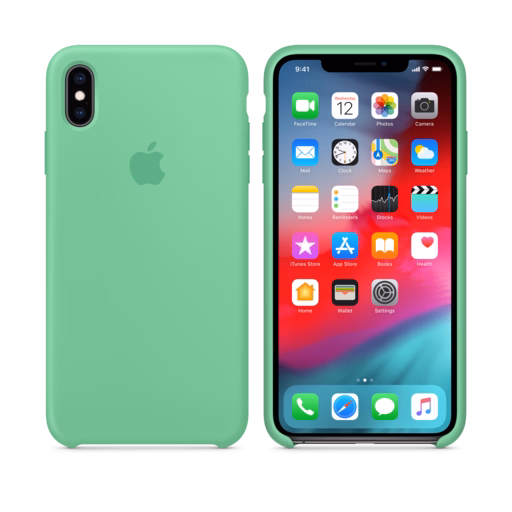 iPhone XS Max Silicone Case — Spearmint
